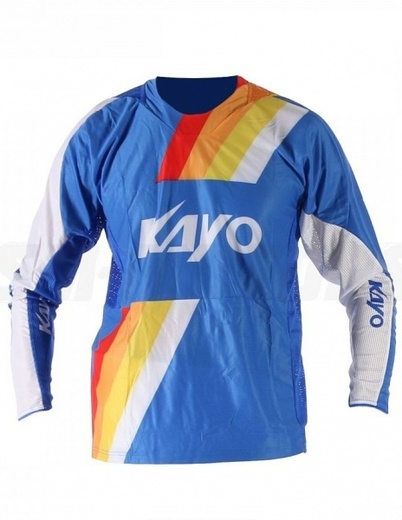 Футболка для мотокросса KAYO синяя/белая XXXL pitbikemarket.ru
