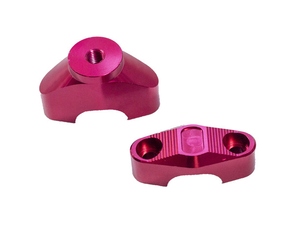 Крепление руля (верх/низ) CNC красные  ASIAWING LX450 pitbikemarket.ru