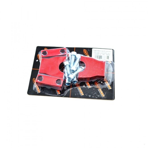 Крепление руля (компл.) CNC красные d-28.6  KAYO pitbikemarket.ru