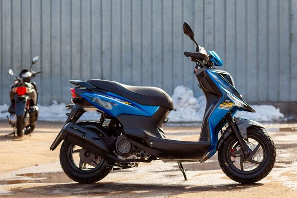 Скутер SYM CROX 125 Ярко Синий/ Матовый Темно-Серый pitbikemarket.ru