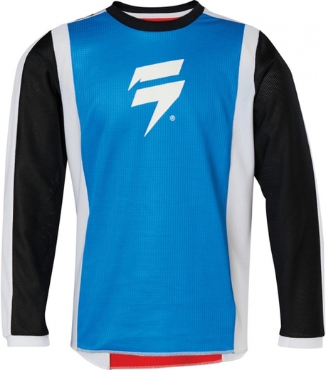 Мотоджерси подростковая Shift Whit3 Race 2 Youth Jersey Подростковый, S, белое / красное / синее, 2020 (24166-574-S) pitbikemarket.ru