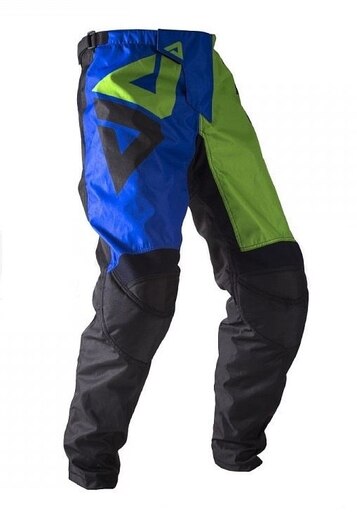 Брюки для мотокросса ATAKI Strike синие/зеленые XXL pitbikemarket.ru