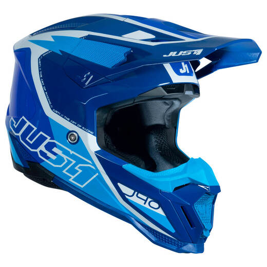 Шлем кроссовый JUST1 J40 FLASH (синий/белый матовый, XS, 1560035-880-8577) pitbikemarket.ru
