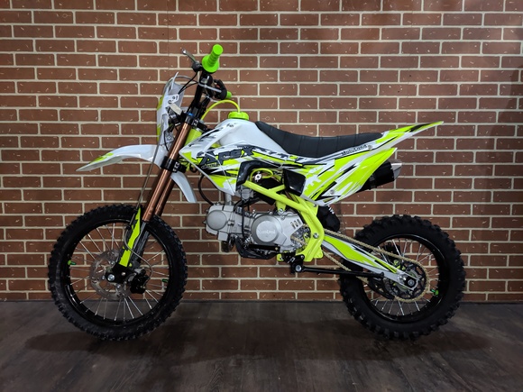 Питбайк Motoland APEX125 E зеленый pitbikemarket.ru