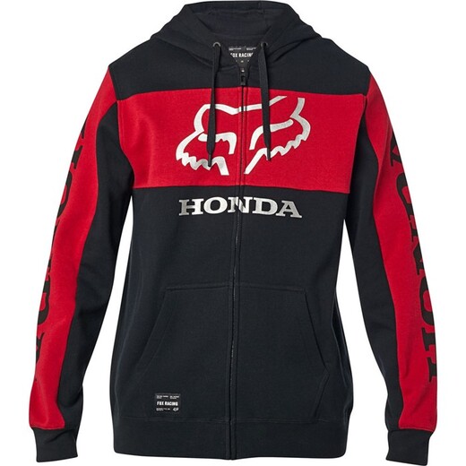 Толстовка Fox Honda Zip Fleece Взрослый, M, черный, 2020 (25955-017-M) pitbikemarket.ru