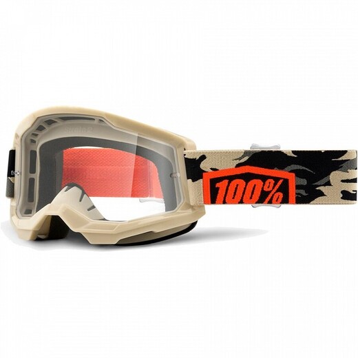 Очки 100% Strata 2 Goggle Kombat / Clear Lens (50421-101-10) pitbikemarket.ru