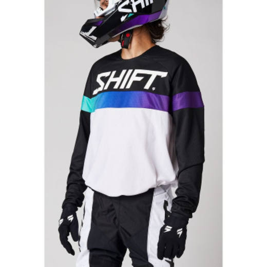 Мотоджерси Shift White Label Ultra Jersey White/Ultraviolet, M, 2021 (26449-476-M) pitbikemarket.ru
