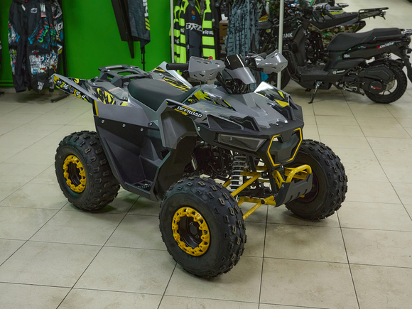 Квадроцикл BRZ Drake 125 Серо-желтый pitbikemarket.ru