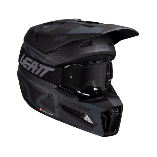 Мотошлем Leatt Moto 3.5 Helmet Kit (Stealth, S, 2025 (1025100501)) pitbikemarket.ru