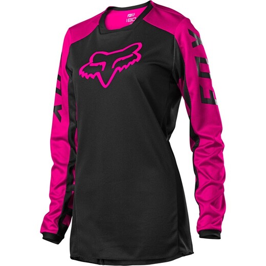 Мотоджерси женская Fox 180 Djet Womens Jersey Black/Pink, L, 2021 (25853-285-L) pitbikemarket.ru