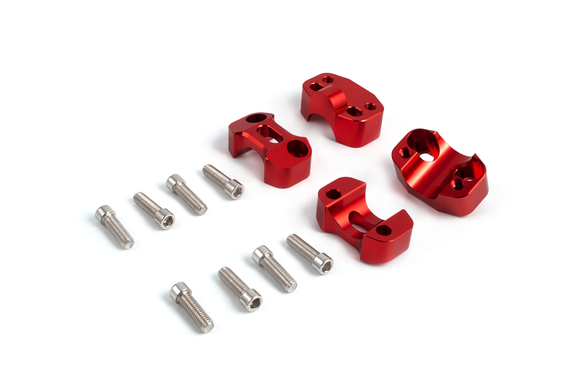 Переходники (адптеры-проставки) рудля для эндуро мотоцикла и питбайка (для руля 22-28 мм) красный pitbikemarket.ru