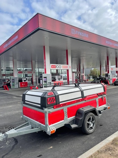 Прицеп VOYAGE Classic 3,0 Увеличенные борта, туристическая крышка с багажником, высота внутри 800 (ш. 1,3 м; д. 3,0 м) pitbikemarket.ru