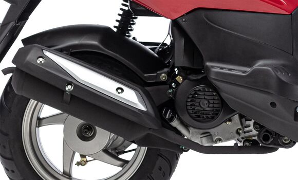 Скутер SYM Orbit 50 Красный + мотошлем SYM серый pitbikemarket.ru