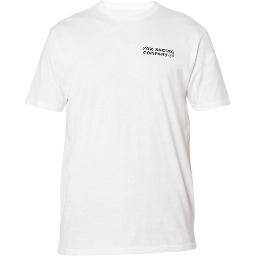 Футболка Fox Death Wish SS Premium Tee Взрослый, M, белый, 2020 (26000-190-M) pitbikemarket.ru