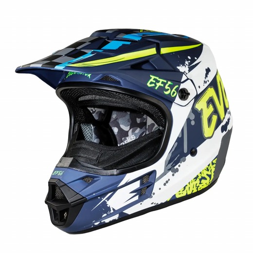Шлем Base MX Синий/Белый/Hi-Viz матовый ABC (L) pitbikemarket.ru