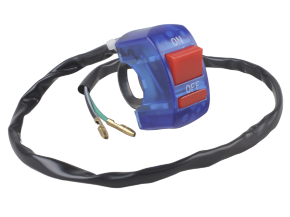 Пульт универсальный стоп двигателя / вкл-выкл фары синий (3 провода) pitbikemarket.ru