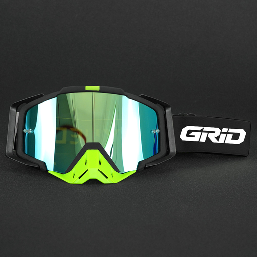 Очки GRID 4.5 (Черный/Салатовый) pitbikemarket.ru