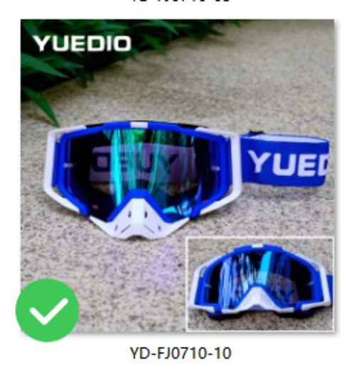 Очки GRID 4.5 (Белый/Синий) pitbikemarket.ru