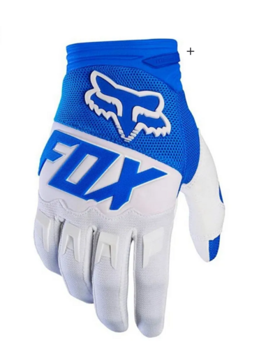 Перчатки мото FOX №11 White/Blue (M) pitbikemarket.ru