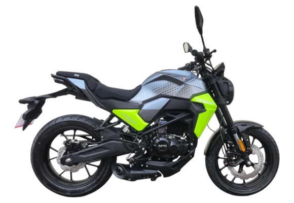 Мотоцикл дорожный SPRMOTORS STREET 250 (Серый/зеленый) pitbikemarket.ru
