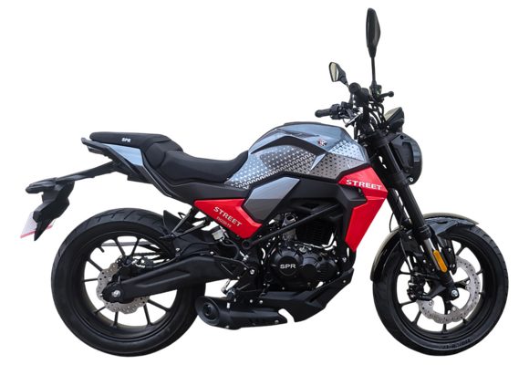 Мотоцикл дорожный SPRMOTORS STREET 250 (Серый/красный) pitbikemarket.ru