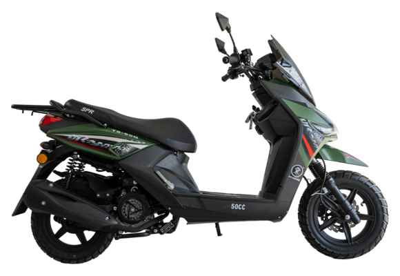 Скутер SPRMOTORS Zoom-9 (Зеленый) pitbikemarket.ru