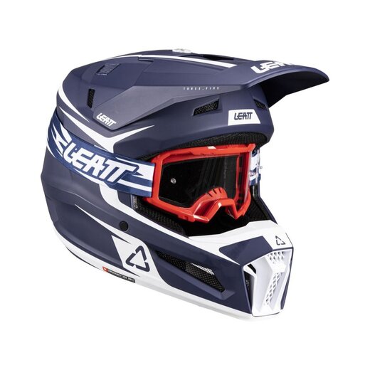 Мотошлем подростковый Leatt Moto 3.5 Helmet Kit (Blue, L, 2026 (1026001051)) pitbikemarket.ru