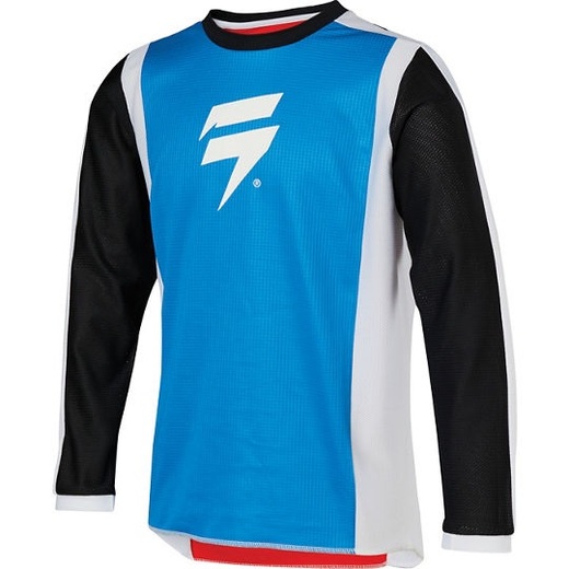 Мотоджерси подростковая Shift Whit3 Race 2 Youth Jersey White/Red/Blue, XL, 2020 (24166-574-XL) pitbikemarket.ru