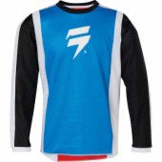 Мотоджерси подростковая Shift Whit3 Race 2 Youth Jersey White/Red/Blue, M, 2020 (24166-574-M) pitbikemarket.ru