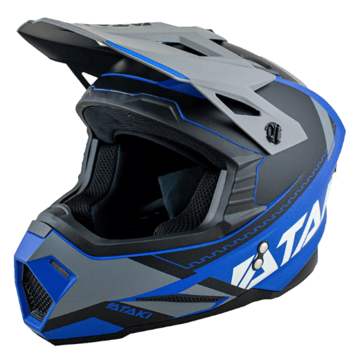 Шлем кроссовый ATAKI JK801 Valor (синий/серый матовый, XL) pitbikemarket.ru