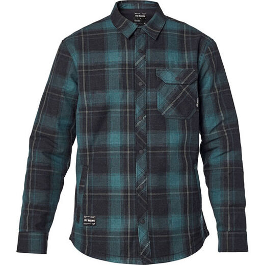 Рубашка Fox Whiplash Lined Work Shirt Emerald L (25965-294-L) pitbikemarket.ru