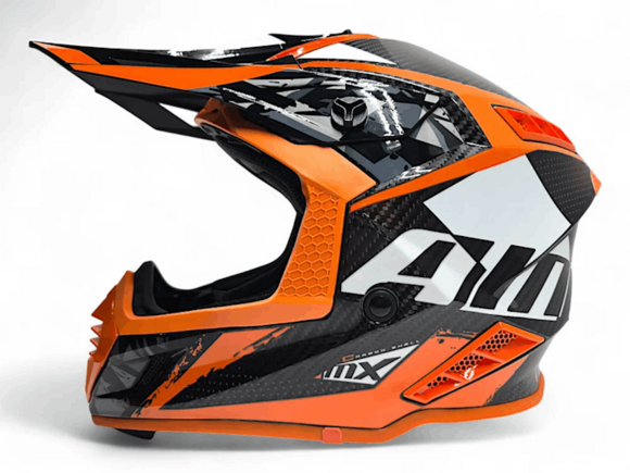 Шлем AiM RH855 Carbon TERRAIN Black/Orange, M pitbikemarket.ru