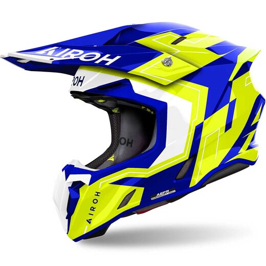 Шлем Airoh TWIST 3 DYNASTY Blue/Yellow Gloss, XL pitbikemarket.ru