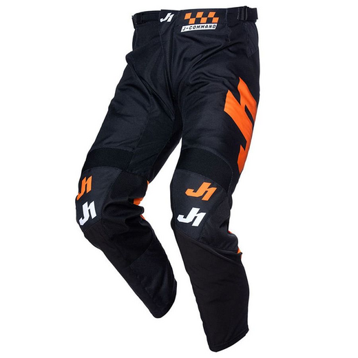 Брюки для мотокросса JUST1 J-COMMAND COMPETITION (черный/оранжевый, 34, 1560035-930-6946) pitbikemarket.ru
