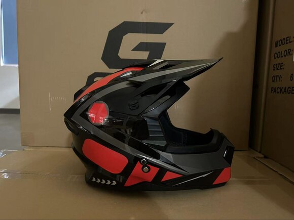 Мотошлем GRID VOLT Black/Red Размер L pitbikemarket.ru