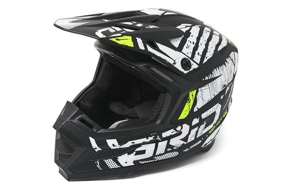 Мотошлем GRID RIVAL Black/Yellow Размер L pitbikemarket.ru