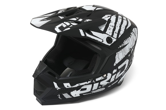 Мотошлем GRID RIVAL Black/White Размер M pitbikemarket.ru