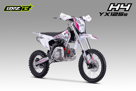 Питбайк BRZ H4 YX125s 17/14 (полуавтомат, электростартер) бу пробег 65 моточасов pitbikemarket.ru
