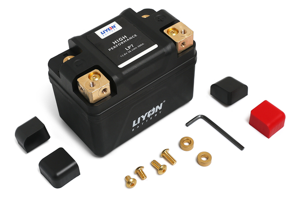 Аккумулятор LP7 (Литий-железо-фосфатный) LiYon (12.8V 38.4WH 300A) LiFePo4 (113x70x85) pitbikemarket.ru