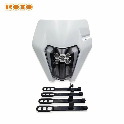 Фара в сборе для эндуро LED Extreme KTM, Altete, GR8, Avantis белая (С ресничками) OTOM pitbikemarket.ru