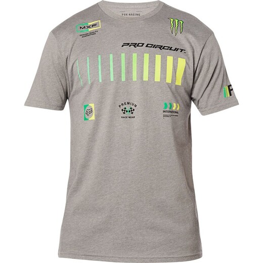 Футболка Fox Pro Circuit SS Premium Tee Взрослый, S, серый, 2020 (26445-185-S) pitbikemarket.ru