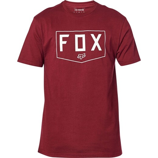 Футболка Fox Shield SS Premium Tee Взрослый, XL, бордовый, 2020 (24429-527-XL) pitbikemarket.ru