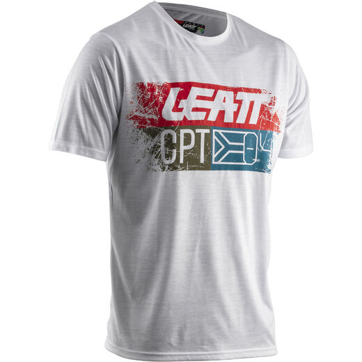 Футболка Leatt Core T-Shirt (2020) Взрослый, XL, белый, 2020 (5020004743) pitbikemarket.ru