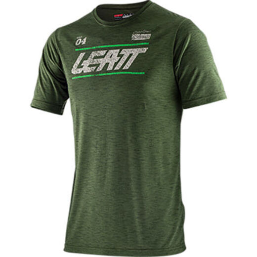 Футболка Leatt Core T-Shirt (2021) Взрослый, M, зелёный, 2021 (5021800101) pitbikemarket.ru