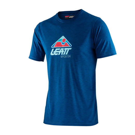 Футболка Leatt Core T-Shirt (2021) Взрослый, L, синий, 2021 (5021800122) pitbikemarket.ru