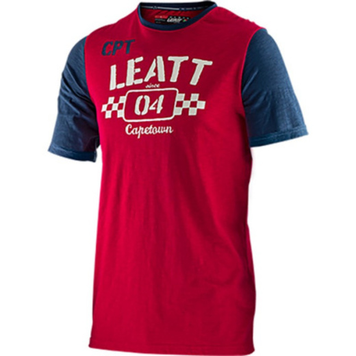 Футболка Leatt Heritage T-Shirt Взрослый, L, красный, 2021 (5021800302) pitbikemarket.ru