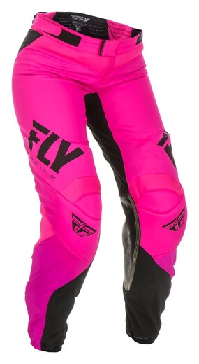 Брюки для мотокросса женские FLY RACING WOMEN'S LITE розовые/черные (2019) 5/6 pitbikemarket.ru