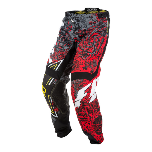 Брюки для мотокросса FLY RACING KINETIC ROCKSTAR красные/серые (2018) 28 pitbikemarket.ru