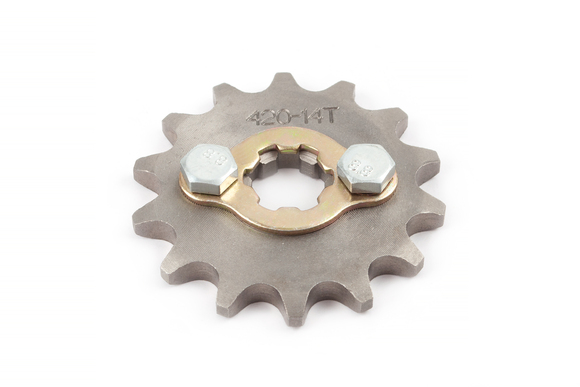 Звезда ведущая для питбайка 420-14T d-17мм pitbikemarket.ru