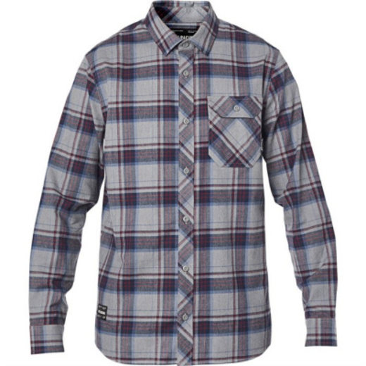 Рубашка Fox Gamut Stretch Flannel Graphite, L, 2020 (23890-185-L) pitbikemarket.ru